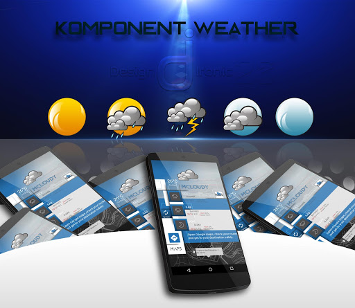 Komponent Weather di28 klwp Screenshot 1 - AppWisp.com