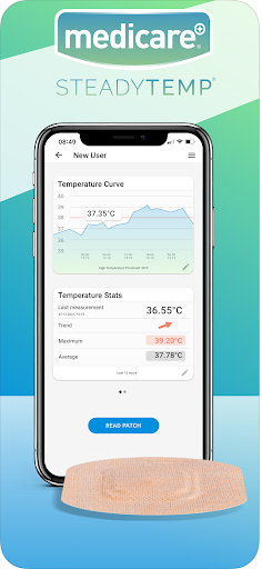 Android application Medicare SteadyTemp screenshort