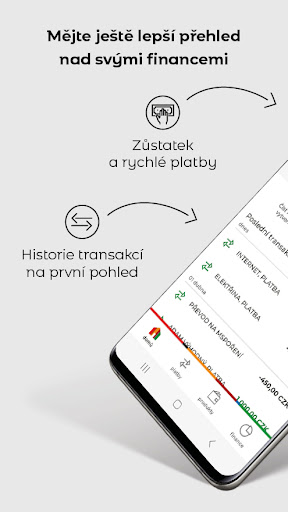 Android application mBank CZ screenshort