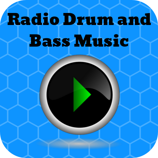 radio drum and bass music logo