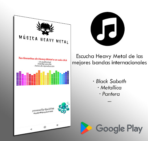 Android application Musica Heavy screenshort