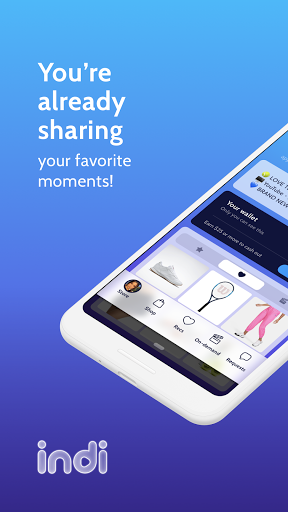 Android application Indi - Cash In on your Passion screenshort