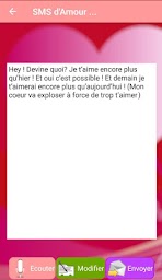 sms d'amour en français - saint valentin