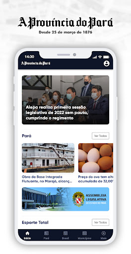 Android application A Província do Pará screenshort
