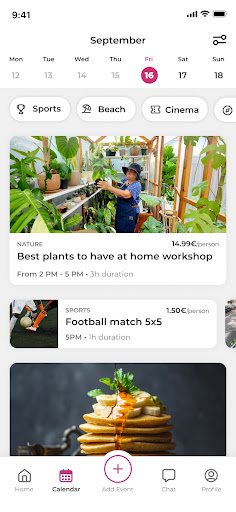 Outwire - Create, share events Screen 2