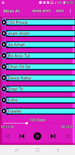 Android application Miran Ali screenshort