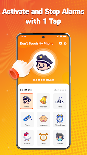 Don't touch phone with Alarm Screenshot 2 - AppWisp.com