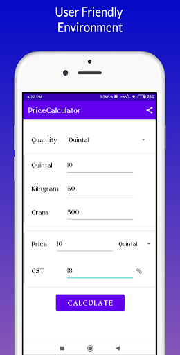 Android application GST Calculator screenshort