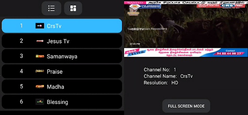 Android application Tamil Christian Tv Channels screenshort