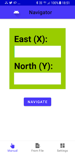 Android application Navigator screenshort