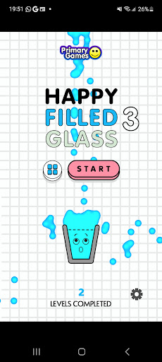 Happy Filled Glass Three