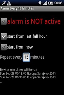 Alarm every 15 minutes For Pc (Free Download On Windows 10, 8, 7) 2