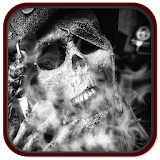 2D Smoke Skull Live Wallpapers icon