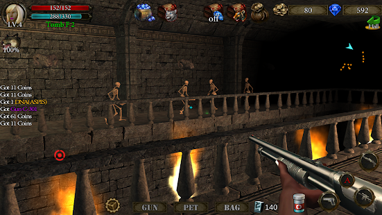 Dungeon Shooter: Capture d'écran du Temple sombre