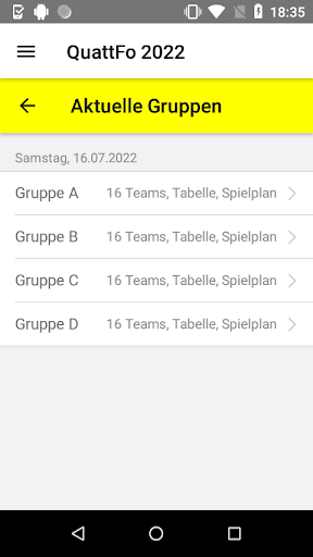 Android application QuattFo Quapp screenshort