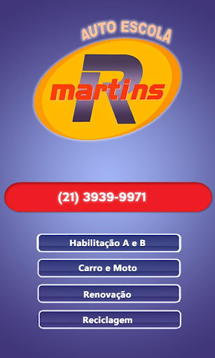 Android application Autoescola R Martins screenshort