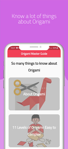 Android application Origami Master Guide screenshort