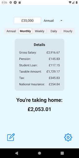 Android application thinkSalary screenshort