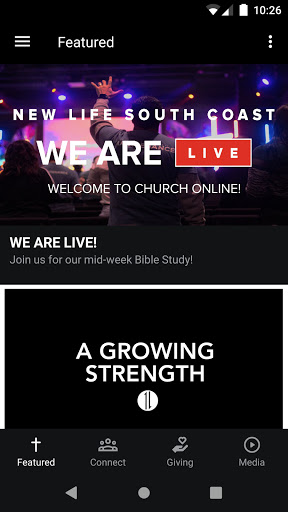 Android application New Life South Coast screenshort