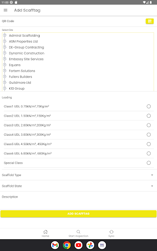 Scaff Inspector Screenshot