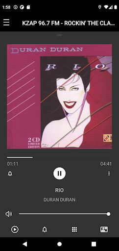 Android application KZAP 96.7 screenshort