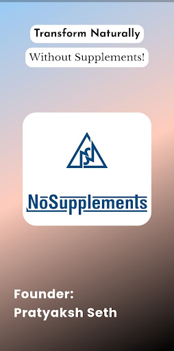 Android application NoSupplements™ screenshort