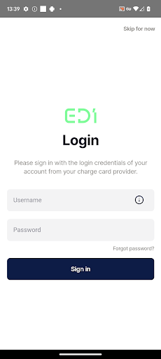 EDI Charging Screen 2