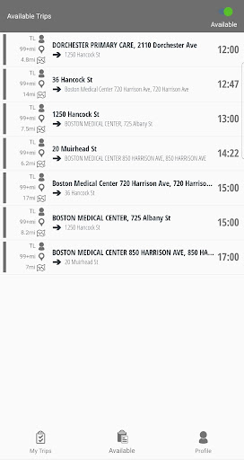 CTS Driver App Screen 3