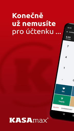 Android application Mobilní číšník KASAmax screenshort