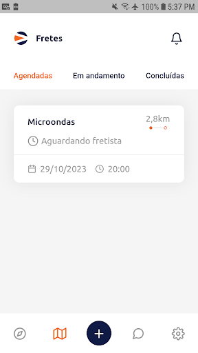 Android application Veni Fretes screenshort