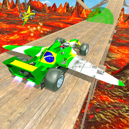 Flying Formula Car Ramp Stunts