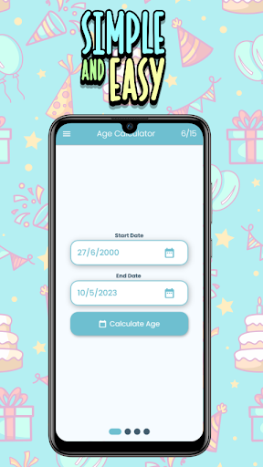 Android application Age Calculator - Date of Birth screenshort