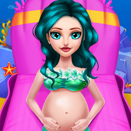 Pregnant Mermaid Mommy Salon