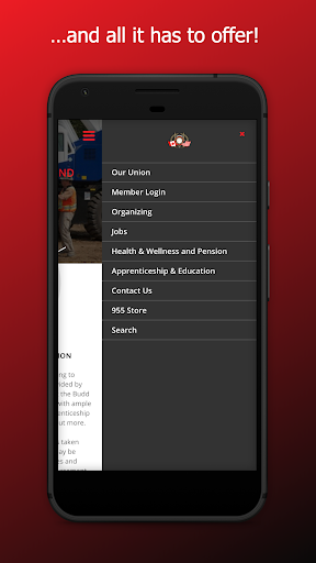 IUOE Local 955 Member App Screen 2