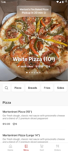 Martonis Fire Baked Pizza Screen 2