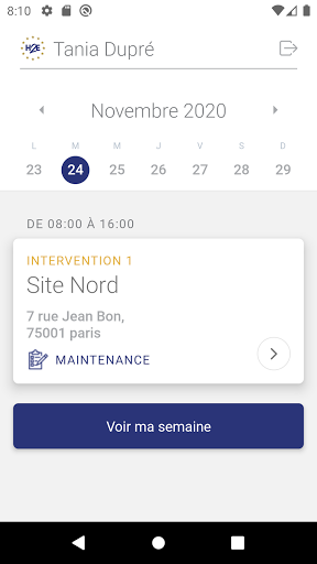 Android application Groupe H2E screenshort