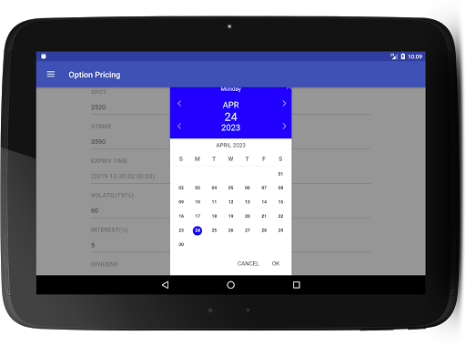 Black Scholes Option Pricing Calculator