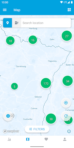 Android application Freshmile – Charge points screenshort