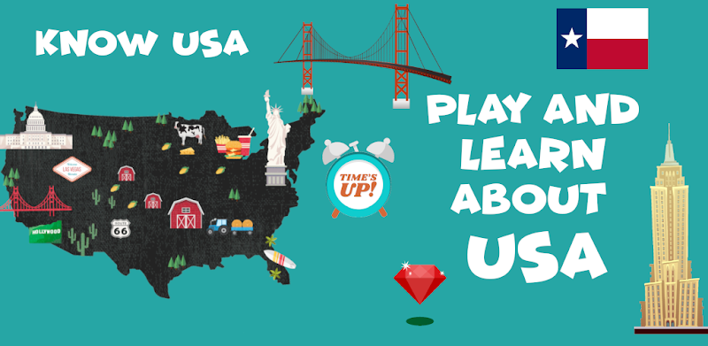 USA Map Quiz Game And Puzzle