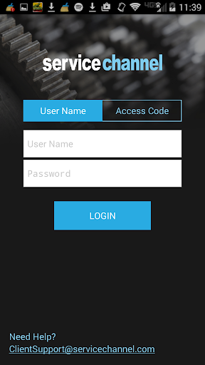 Android application ServiceChannel screenshort