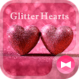 Lovely Wallpaper Glitter Hearts Theme icon