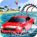 Crazy Water Surfing Car Race icon
