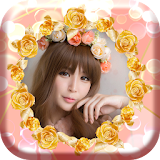 Golden Rose Flower Frames icon