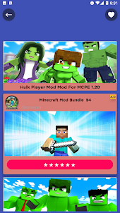 Hulk Player Mod For MCPE