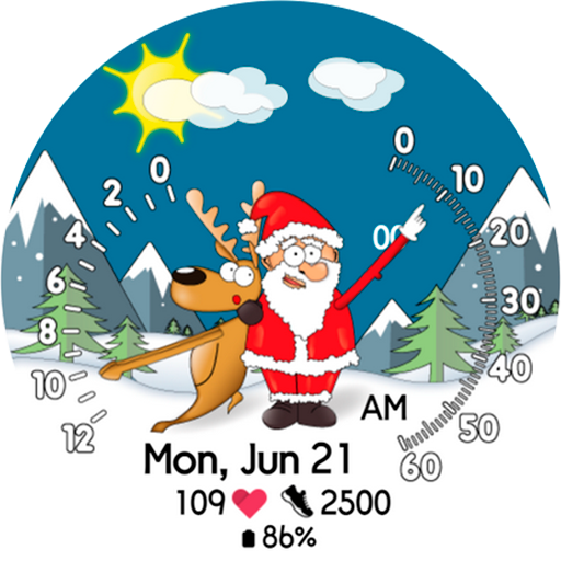 Chester Santa Claus watch face Laai af op Windows