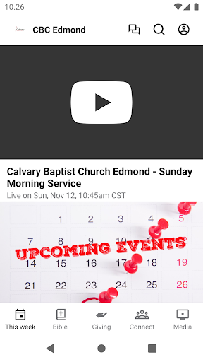 Android application Calvary Baptist Edmond screenshort