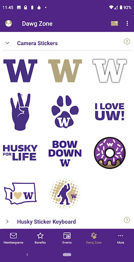 UW Alumni Association Screen 2