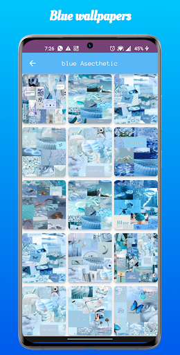 Blue Asecthetic backgrounds Screen 2