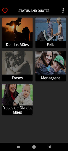 Android application Frases de Dia Das Mães screenshort