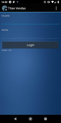 Android application Titan Vendas screenshort